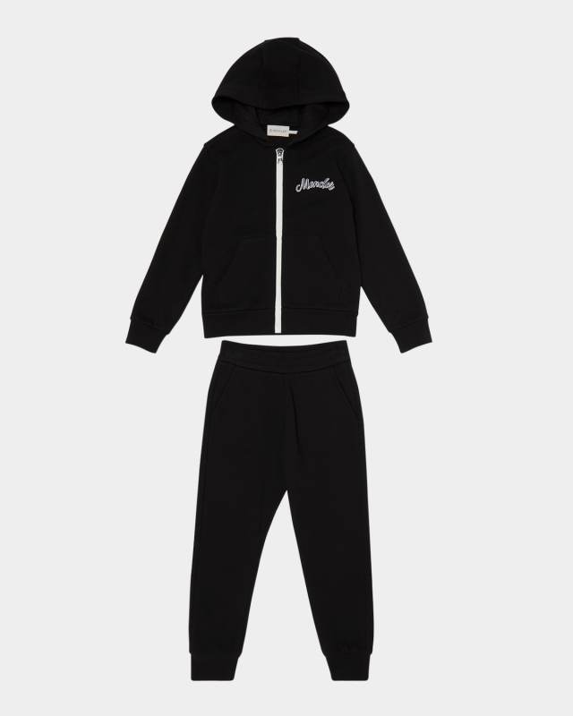 Boy's Logo Sweatshirt and Joggers Set, Size 4-